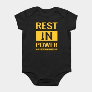 Rest In Power, George Floyd, Black Lives Matter, Civil Rights Baby Bodysuit